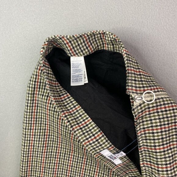 Tommy Hilfiger Mini Skirt Womens Size 12 Brown Red Checkered Sexy Cute Party NWT - Picture 11 of 14